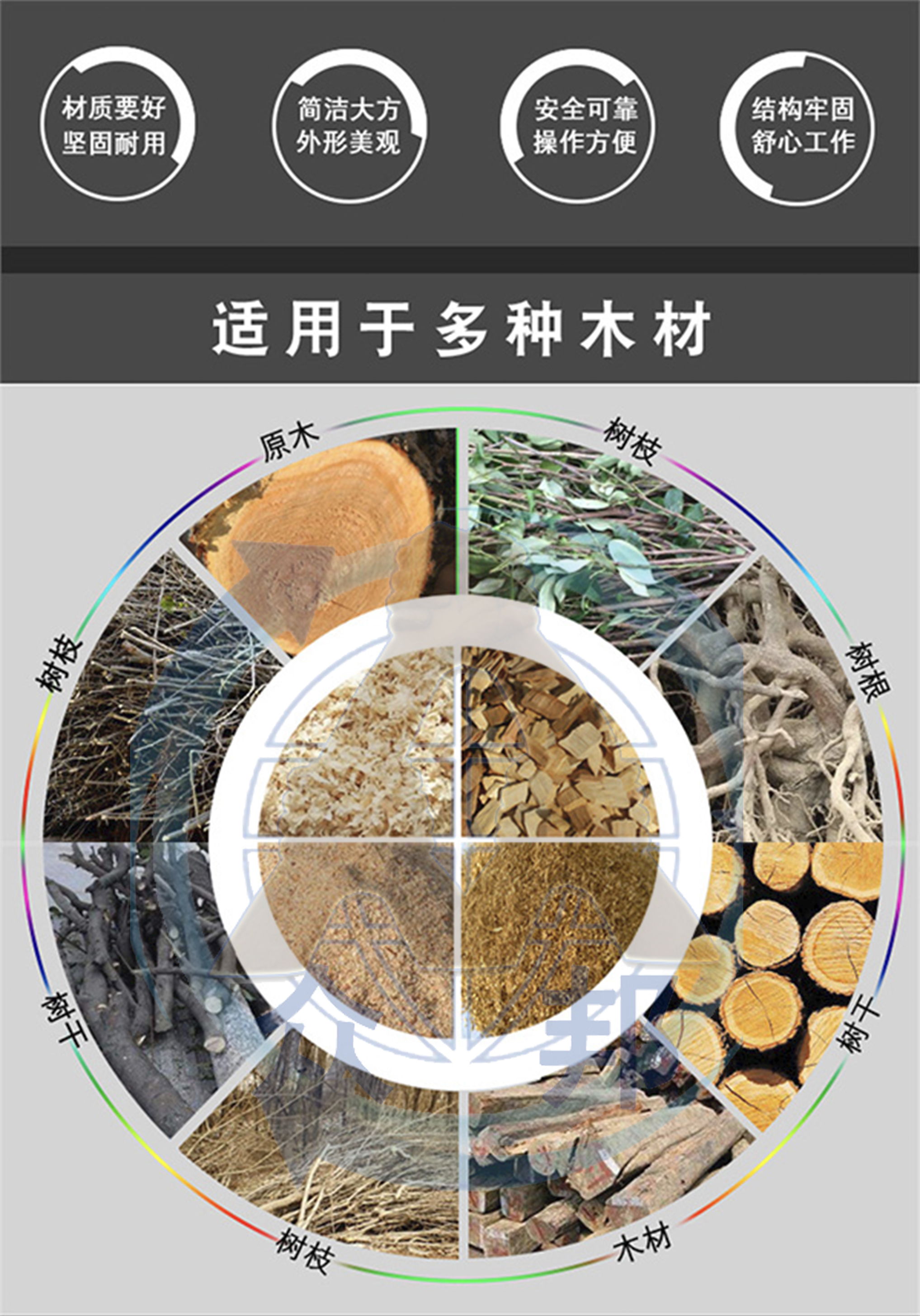 樹枝粉碎機適用樹木 樹枝粉碎機適用樹木